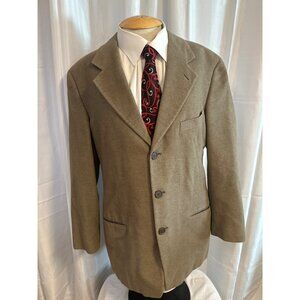 Giorgio Armani Le Collezioni Blazer Mens 40R Brown Jacket Wool Blend Made In Ita